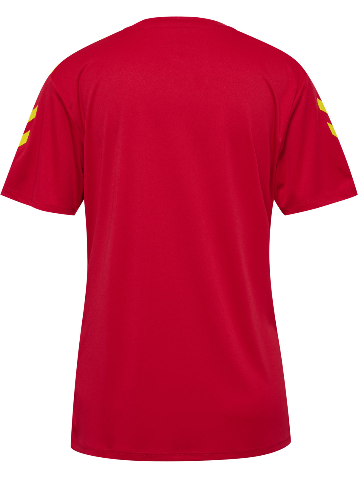 HUMMEL Essential 2.0 Jersey S/S Damen (true red/blazing yellow)
