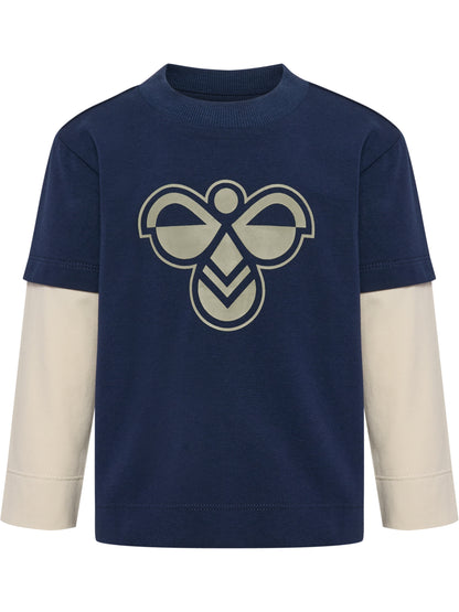 HUMMEL Mini Loose Layer T-Shirt L/S Kind (dress blues)