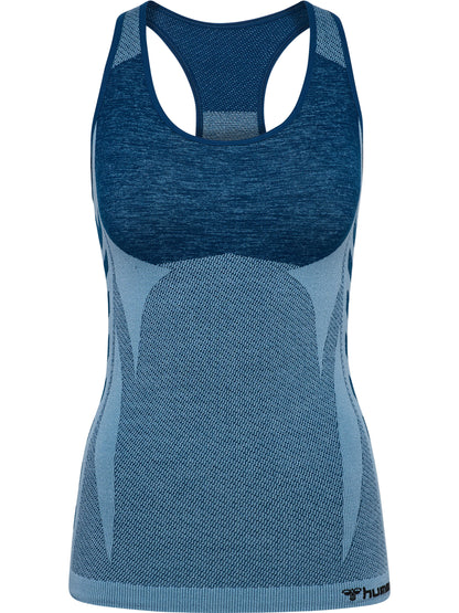 HUMMEL Clea Seamless Top Damen (navy peony/faded denim)