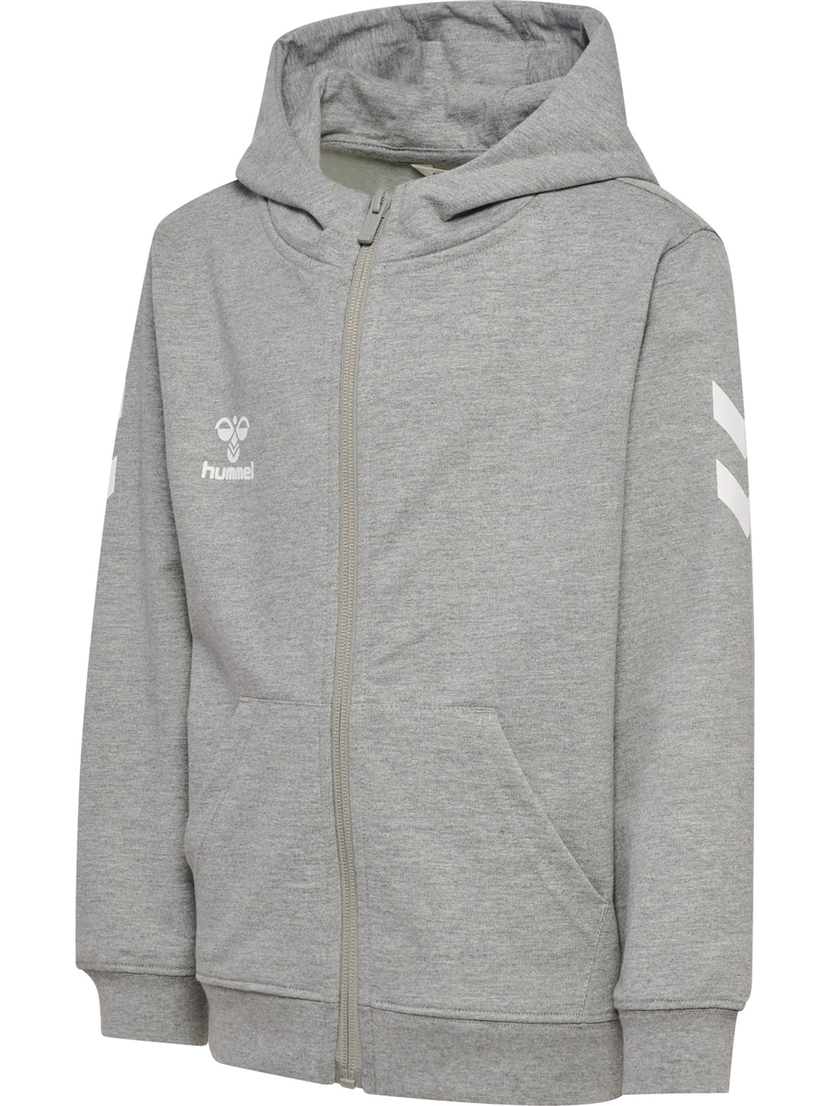 HUMMEL Go 2.0 Chevron Zip Hoodie Kind (grey melange)