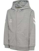 HUMMEL Go 2.0 Chevron Zip Hoodie Kind (grey melange)