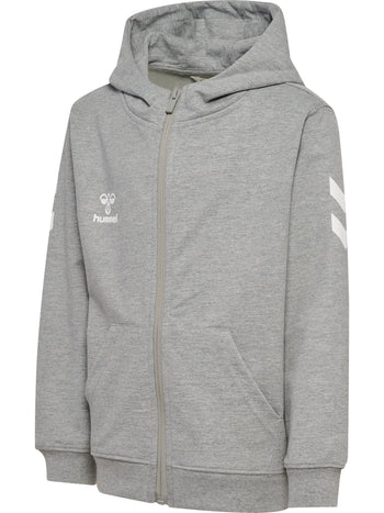 HUMMEL Go 2.0 Chevron Zip Hoodie Kind (grey melange)