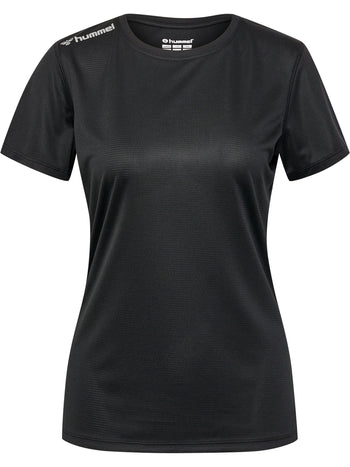 HUMMEL Run Jersey S/S Damen Schwarz