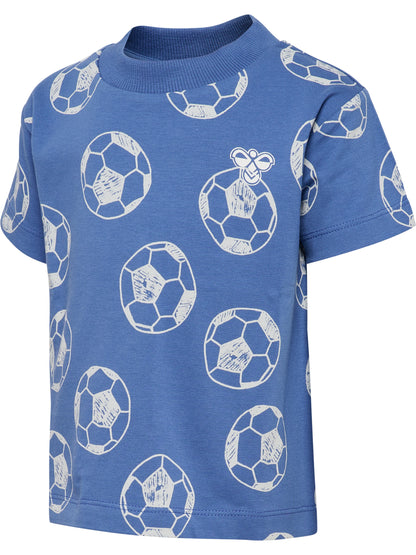 HUMMEL Mini Loose AOP T-Shirt S/S Kind (dutch blue)