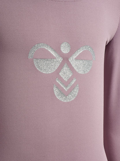 HUMMEL Glitter Tights Gymsuit L/S Kind (sea fog)