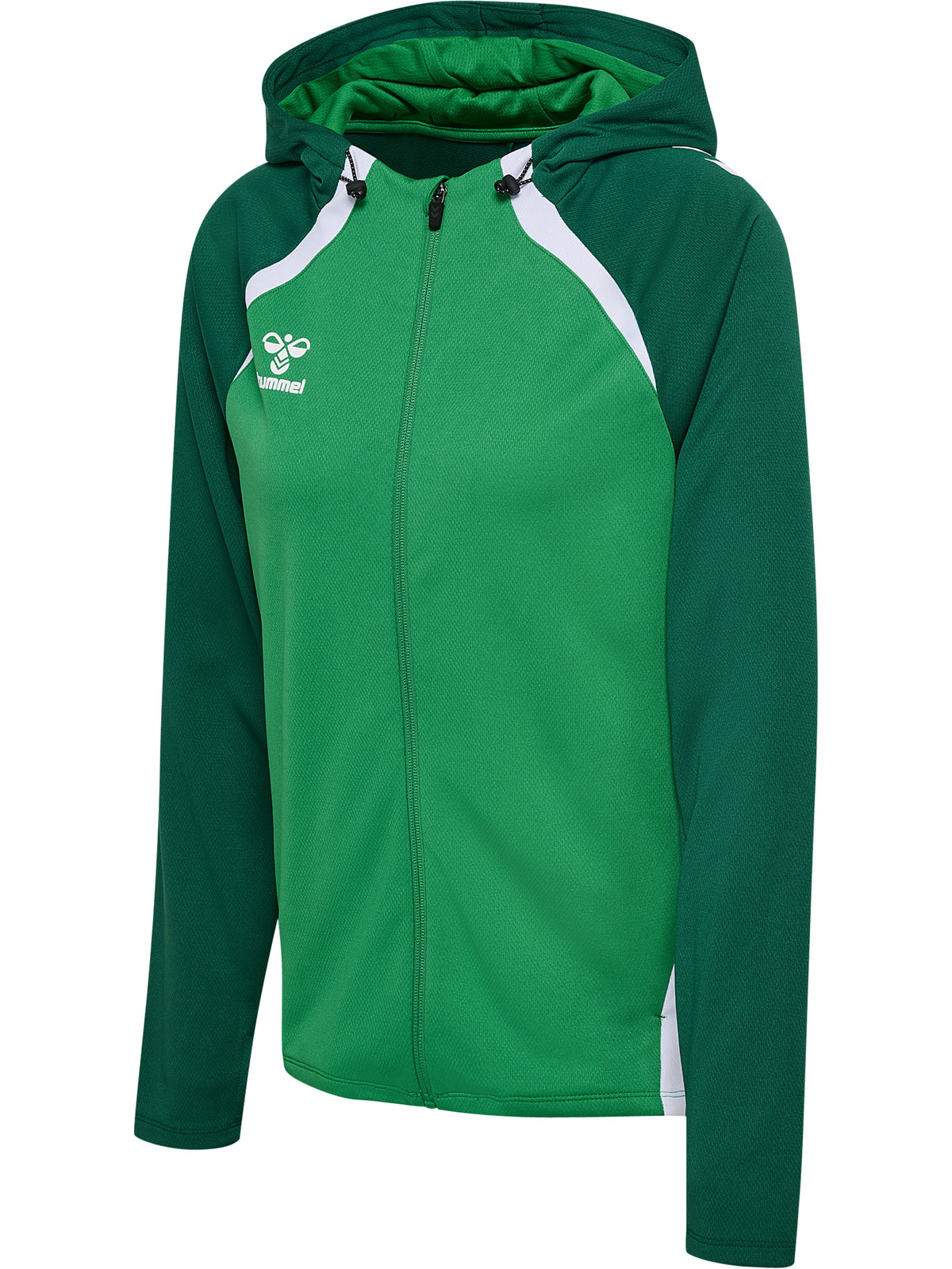 HUMMEL Lead 2.0 Zip Hoodie Damen (jelly bean/evergreen)