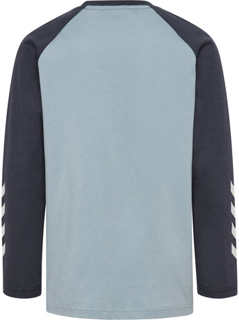 HUMMEL Logo T-Shirt L/S Kind (dusty blue)