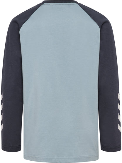 HUMMEL Logo T-Shirt L/S Kind (dusty blue)