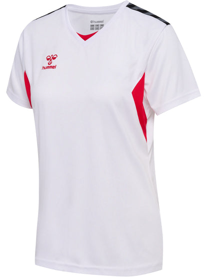 HUMMEL Authentic PL Jersey S/S Damen (white/true red)