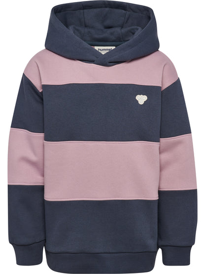 HUMMEL Loose Stripe Hoodie Bee Kind (ombre blue)