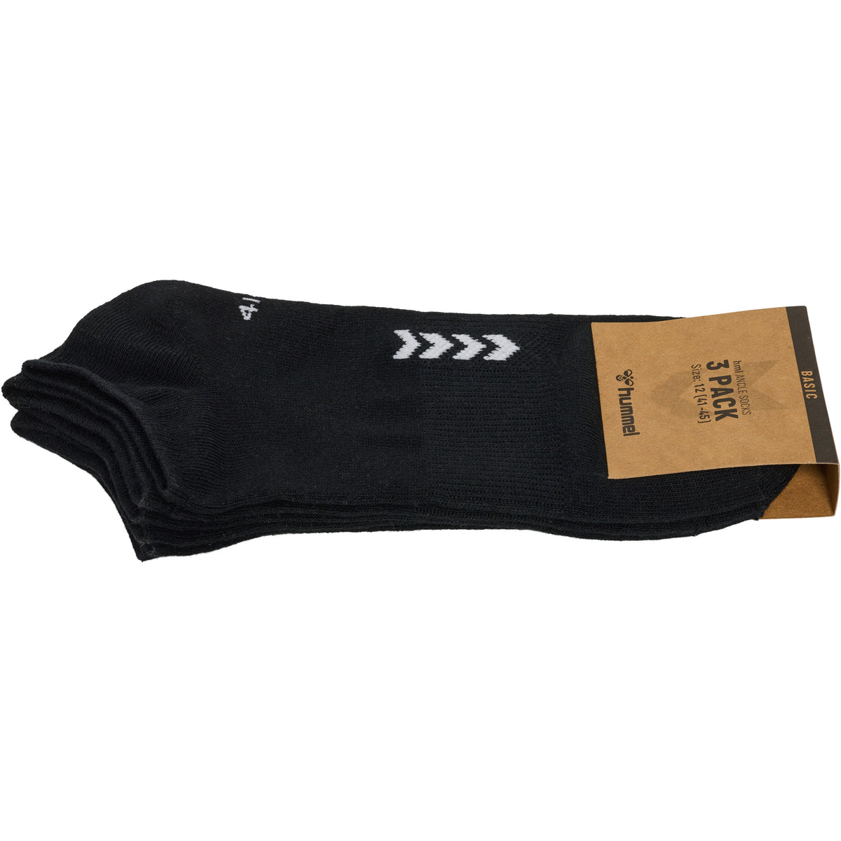 HUMMEL Ancle 3-Pack Socks (black)