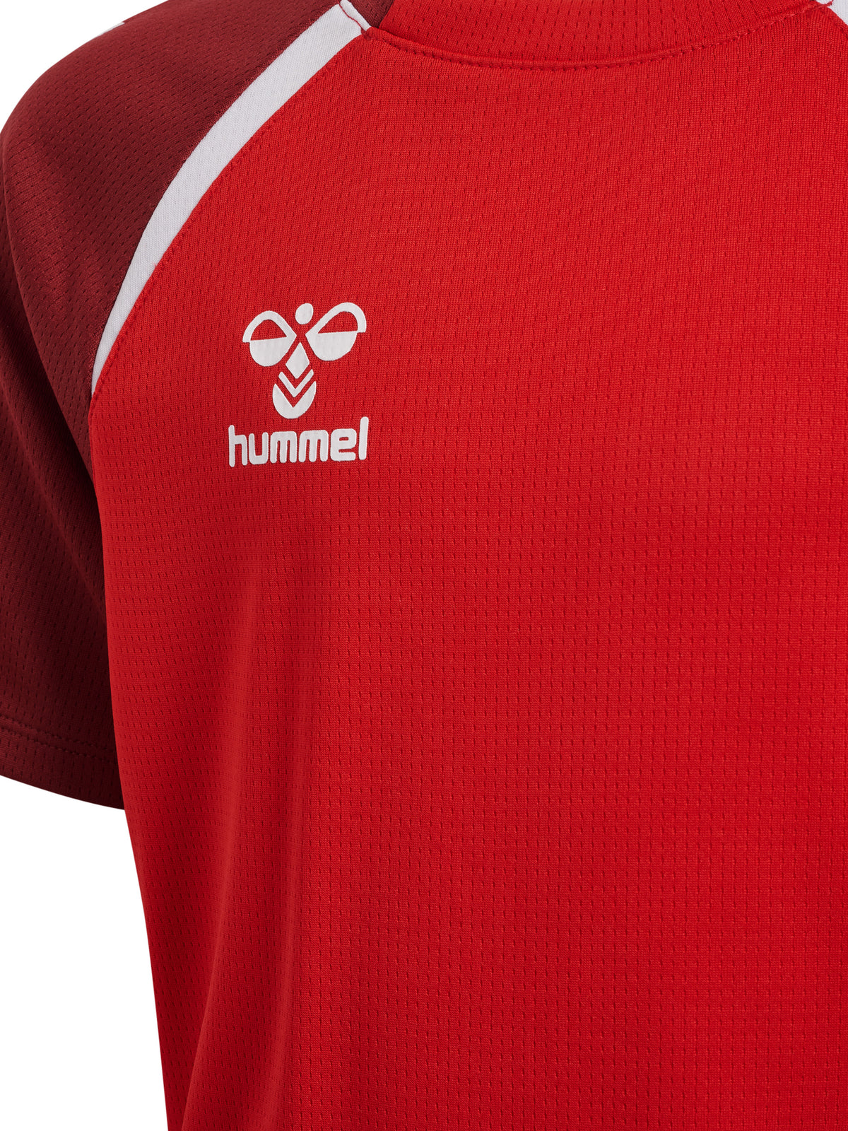 HUMMEL Lead 2.0 Jersey S/S Kind (true red/maroon)