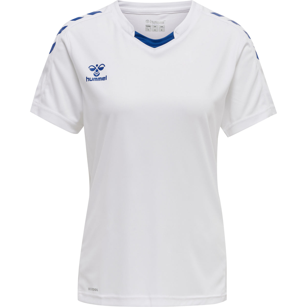 HUMMEL Core XK Poly Jersey S/S Damen (white/true blue)
