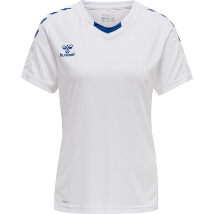 HUMMEL Core XK Poly Jersey S/S Damen (white/true blue)