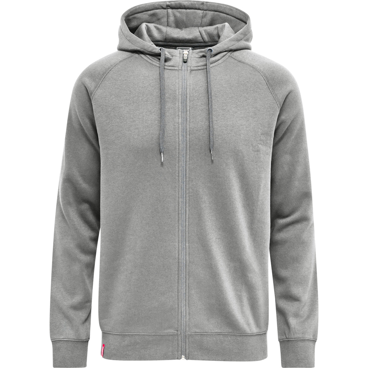 HUMMEL Red Classic Zip Hoodie (grey melange)
