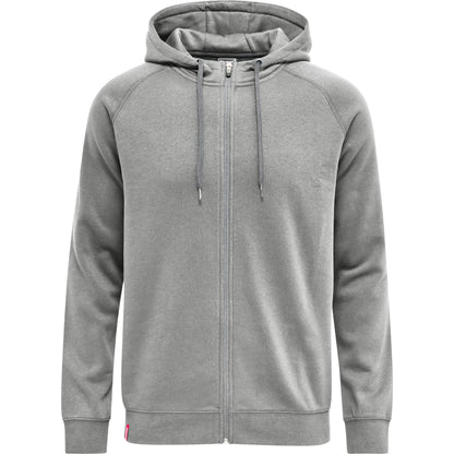 HUMMEL Red Classic Zip Hoodie (grey melange)