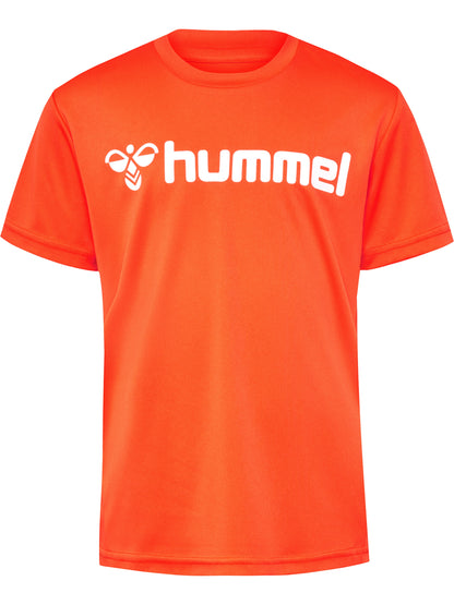 HUMMEL Logo Jersey S/S Kind (nasturtium)