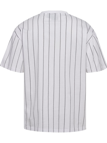 HUMMEL Chevron Pinstripe T-Shirt (white/black)