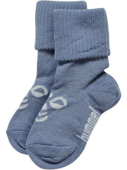 HUMMEL Mini Wool 2-Pack Socks Kind (ombre blue/flint stone)