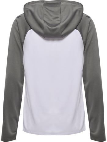 HUMMEL Lead 2.0 Zip Hoodie Damen (white/steel gray)