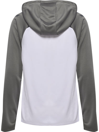 HUMMEL Lead 2.0 Zip Hoodie Damen (white/steel gray)