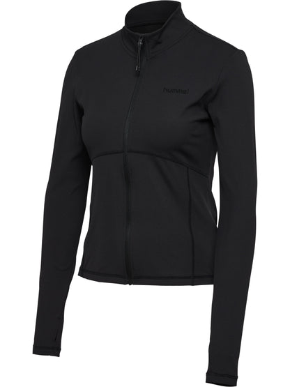 HUMMEL Prima Rib Zip Blouse Damen (black)