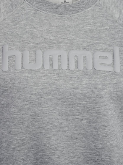 HUMMEL Keeper Boxy Graphic Crewneck Damen (light grey melange/dress blues)
