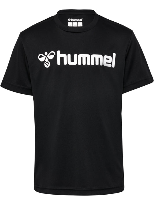 HUMMEL Logo Jersey S/S Unisex Kind Schwarz