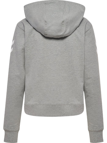 HUMMEL Go 2.0 Chevron Zip Hoodie Damen (grey melange)
