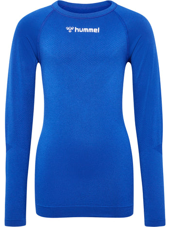 HUMMEL Bl Comfort 2.0 Tee L/S Unisex Kind Blau
