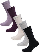 HUMMEL Make My Day Sock 5-Pack Kind (lavender gray)