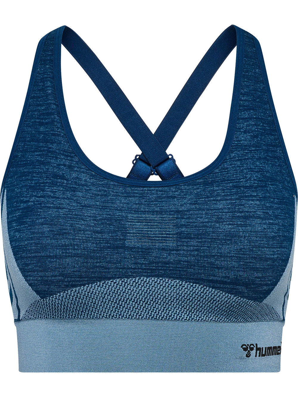 HUMMEL Clea Seamless Sports Top Damen (navy peony/faded denim)