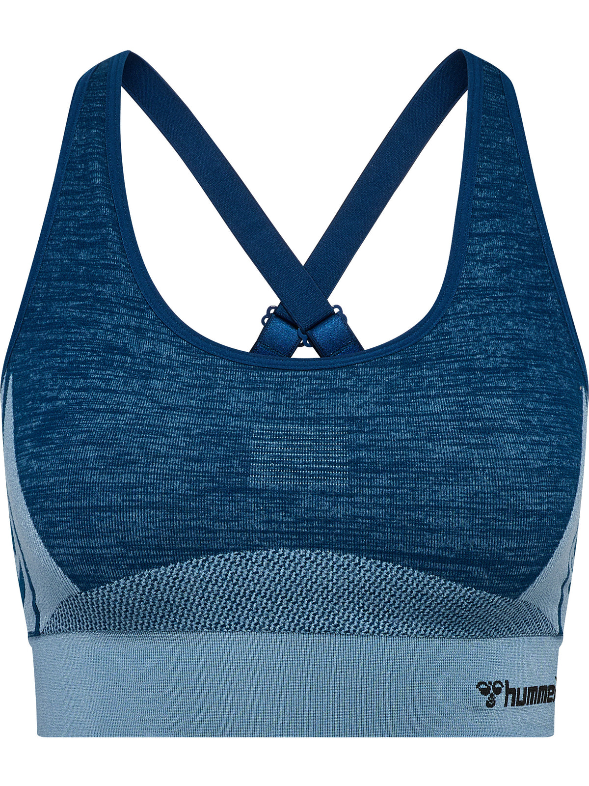 HUMMEL Clea Seamless Sports Top Damen (navy peony/faded denim)