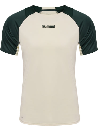 HUMMEL BLAZE27 Pro Training Jersey S/S (buttercream/darkest spruce)