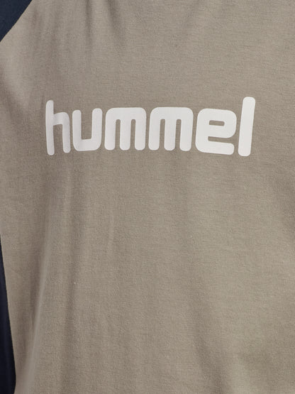 HUMMEL Logo T-Shirt L/S Kind (vintage khaki)