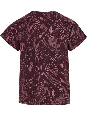 HUMMEL AOP A-Shaped T-Shirt Kind (winetasting)