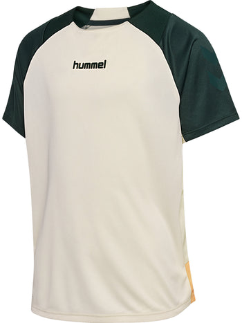 HUMMEL BLAZE27 Pro Training Jers S/S Kind (buttercream/darkest spruce)