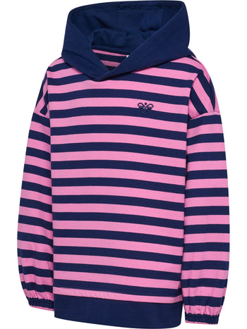 HUMMEL Conelly Boxy Contrast Hoodie Kind (medieval blue)