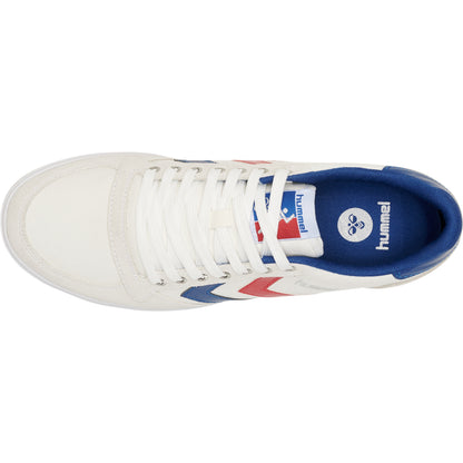 HUMMEL Slimmer Stadil Low (white/blue/red/gum)