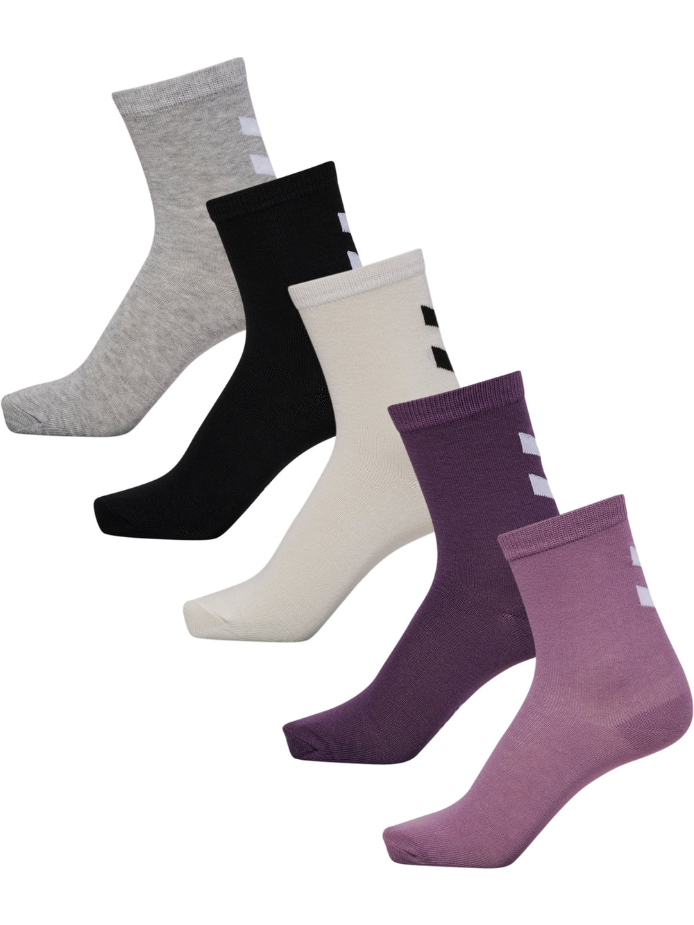 HUMMEL Make My Day Sock 5-Pack Kind (black plum)