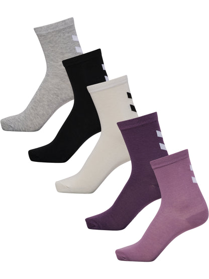 HUMMEL Make My Day Sock 5-Pack Kind (black plum)