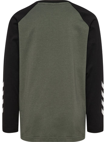 HUMMEL Logo T-Shirt L/S Kind (castor gray)