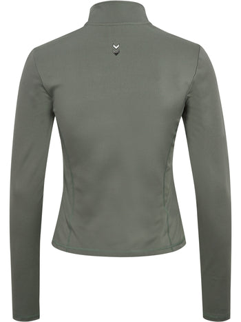 HUMMEL Prima Zip Blouse Damen (castor gray)