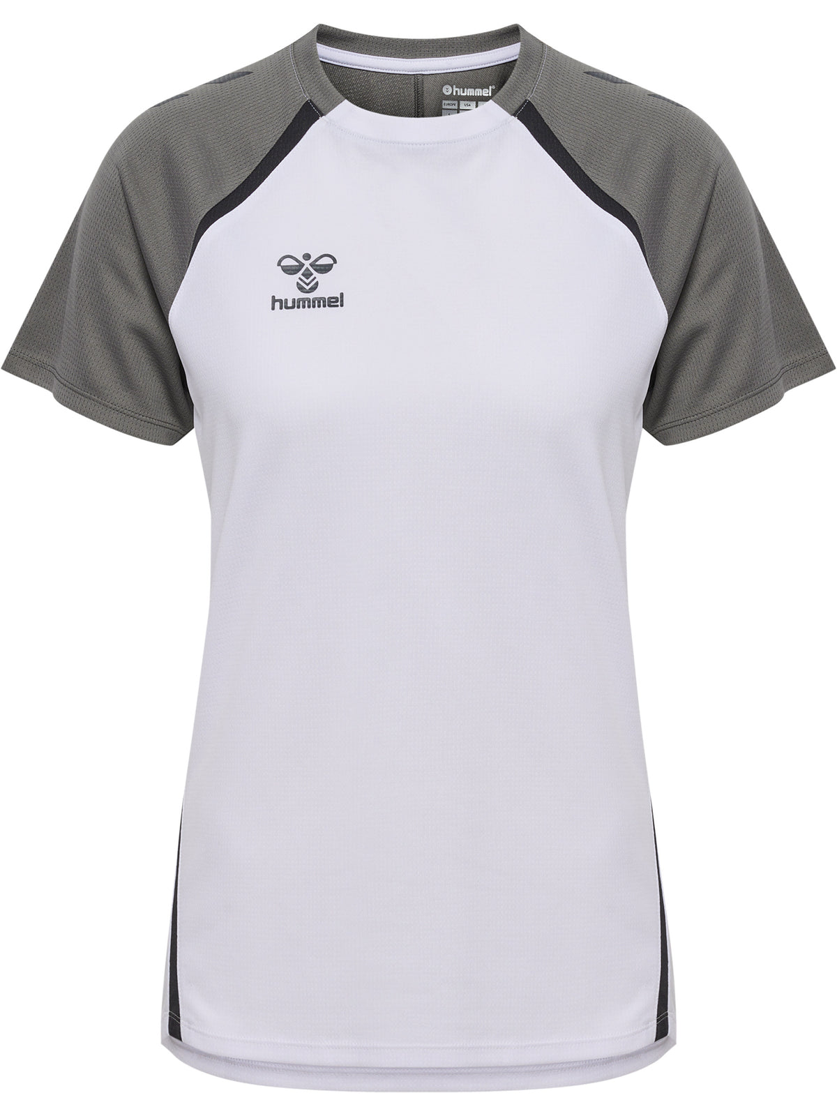 HUMMEL Lead 2.0 Jersey S/S Damen (white/steel gray)