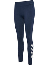HUMMEL Pulse Logo Mw Tights Damen (dress blue melange)