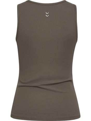 HUMMEL Prima Rib Tank Top Damen (major brown)