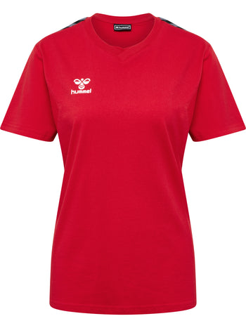 HUMMEL Authentic Co T-Shirt S/S Damen Rot