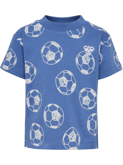 HUMMEL Mini Loose AOP T-Shirt S/S Kind (dutch blue)