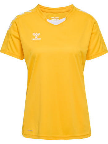 HUMMEL Core Xk Poly Jersey S/S Damen Gelb