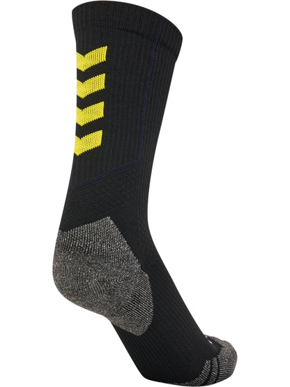 HUMMEL Pro Training Socks Low (black/blazing yellow)